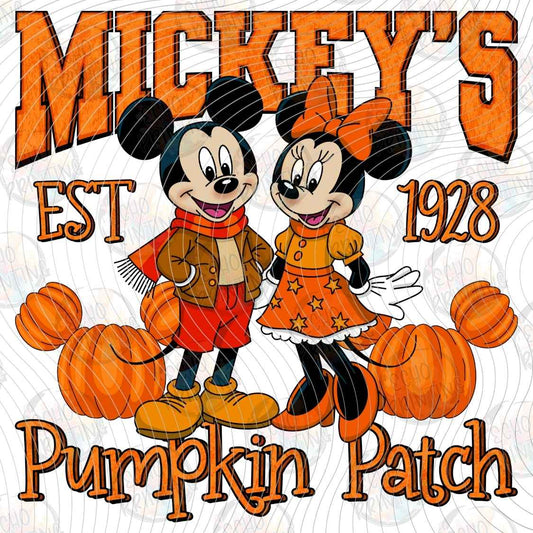 FLTK 1743 - VINTAGE MOUSE PUMPKIN PATCH