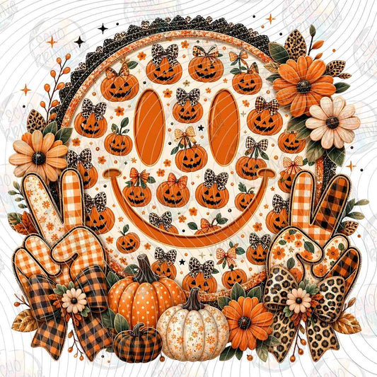 FLTK 1778 - AUTUMN SMILEY PUMPKINS