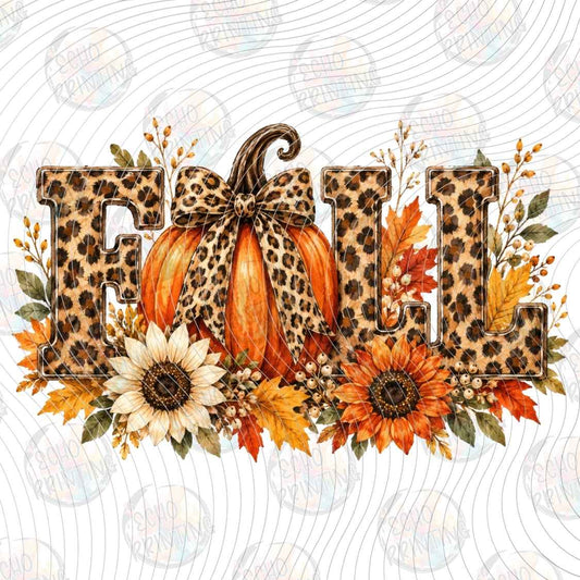 FLTK 1805 - LEOPARD PUMPKIN SUNFLOWERS