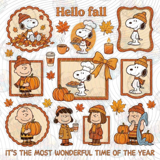 FLTK 1811 - AUTUMN BEAGLE PATTERN