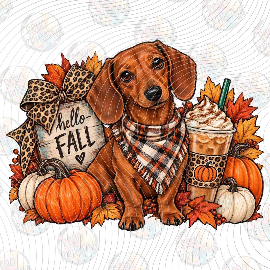 FLTK 1819 - DACHSHUND FALL COFFEE