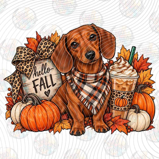 FLTK 1819 - DACHSHUND FALL COFFEE