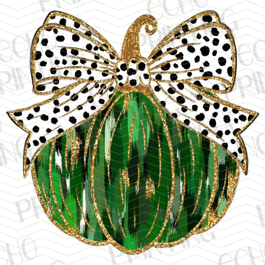 FLTK 190 – GREEN PUMPKIN WITH BOW