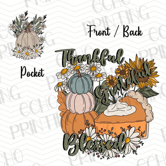 FLTK 217 – THANKFUL GRATEFUL BLESSED | POCKET & BACK SOLD SEPERATELY