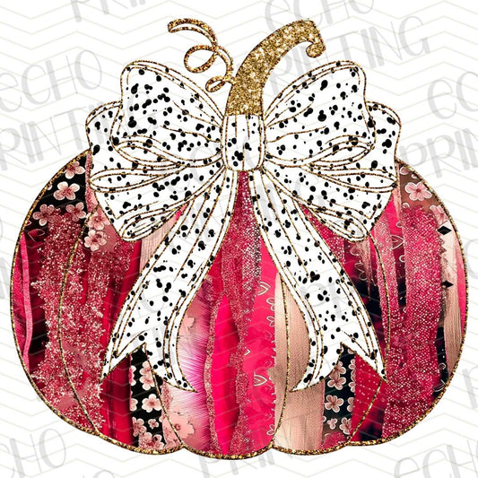 FLTK 231 – DISTRESSED RED PUMPKIN WITH BOW