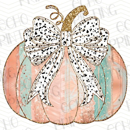FLTK 233 – DISTRESSED ORANGE PUMPKIN WITH BOW