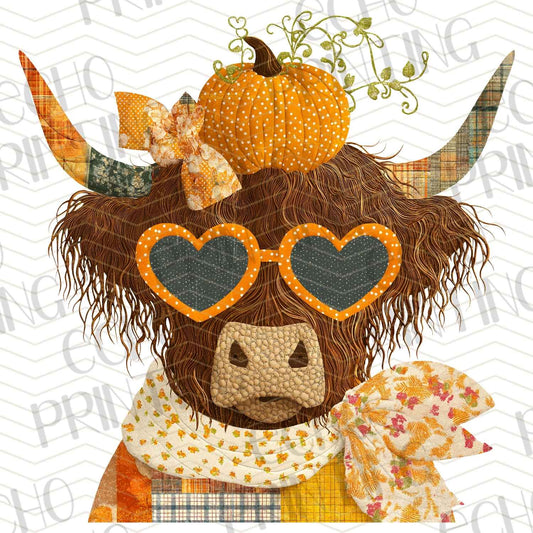 FLTK 359 – HIGHLAND COW WITH SUNGLASSES & FALL DECOR