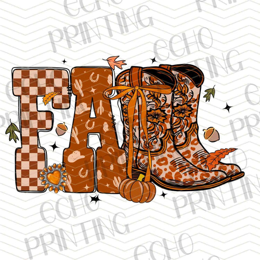 FLTK 423 – FALL LETTERING WITH CHECKERED PATTERN