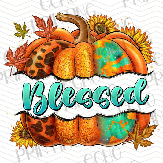 FLTK 444 – BLESSED PUMPKIN WITH SUNFLOWERS