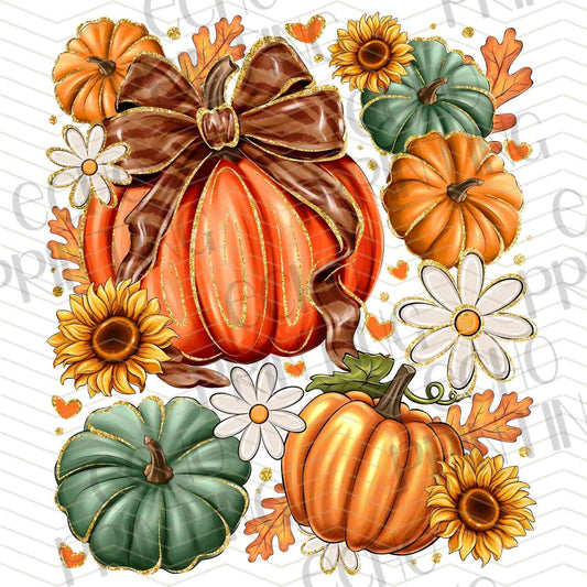 FLTK 482 – AUTUMN PUMPKINS WITH SUNFLOWERS
