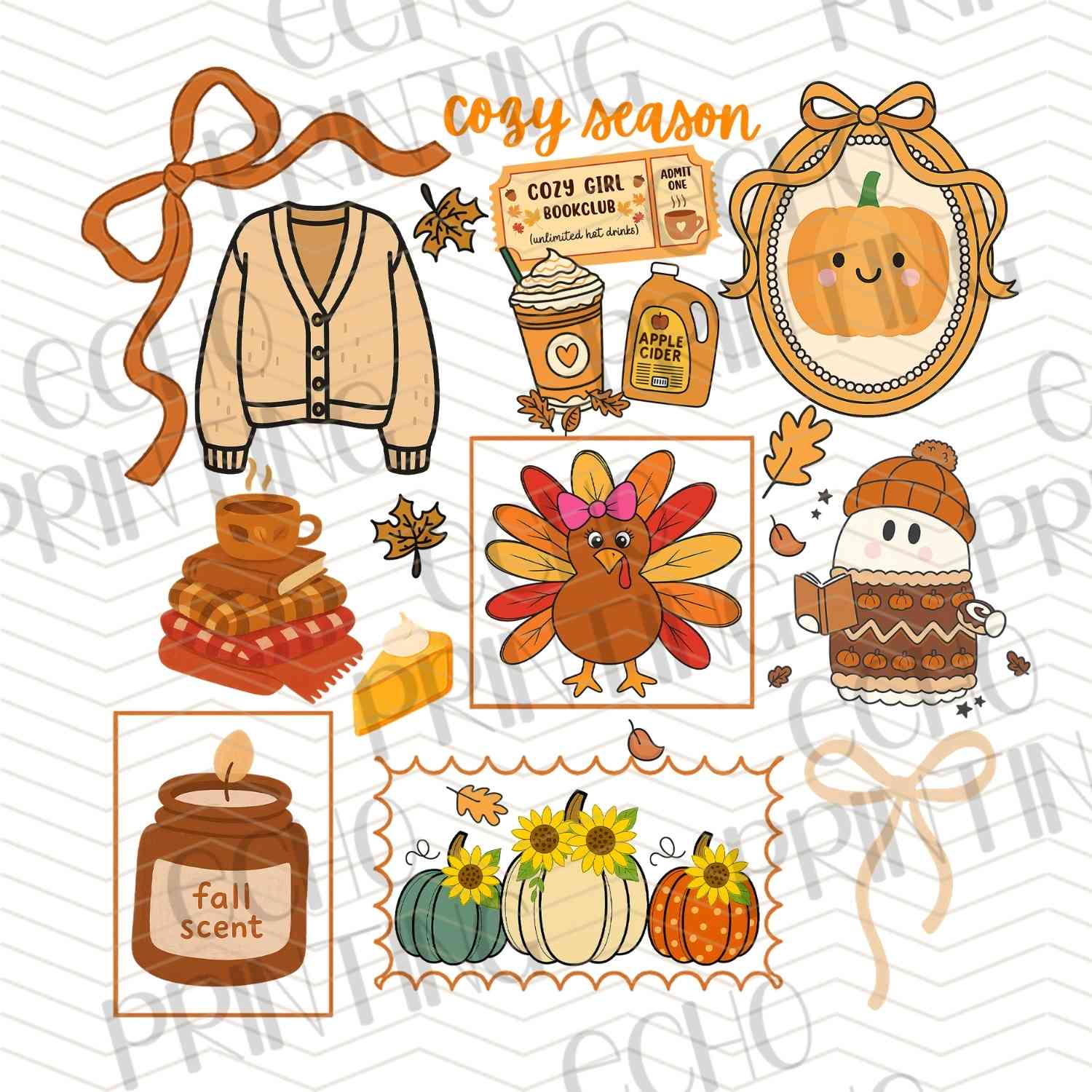 FLTK 508 - AUTUMN COZY SEASON ELEMENTS – ECHO PRINTING