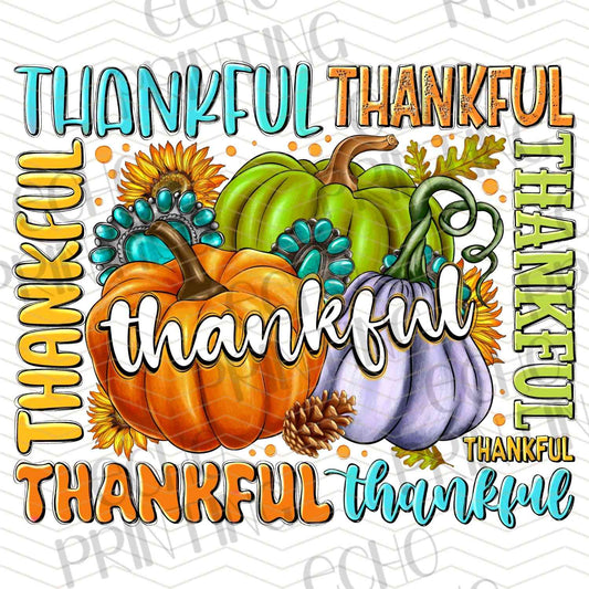 FLTK 552 - THANKFUL WORD COLLAGE FALL PUMPKINS