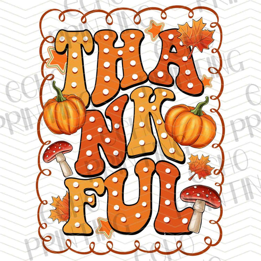 FLTK 558 - THANKFUL PUMPKINS ORANGE BORDER