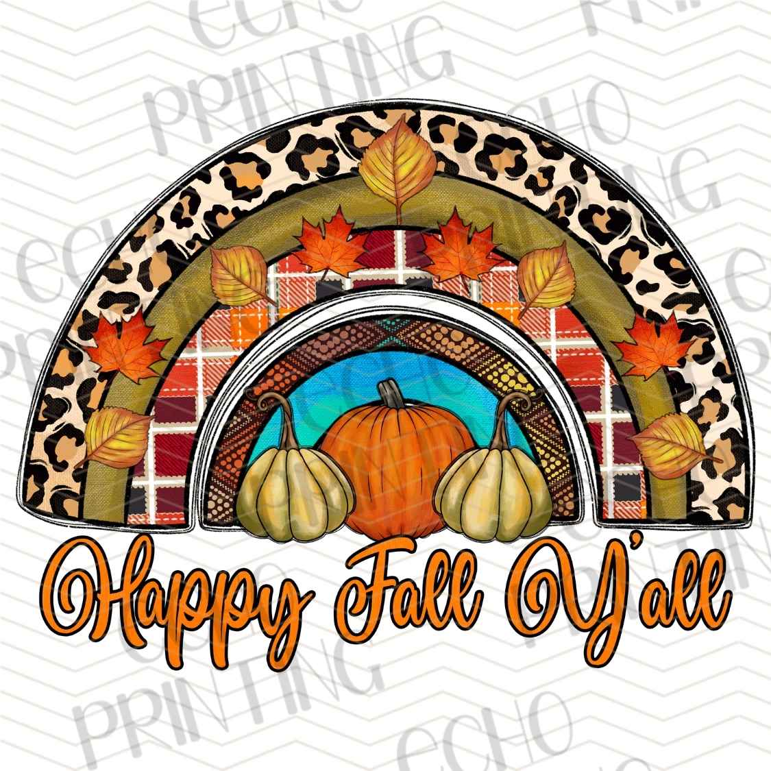 FLTK 628 - HAPPY FALL YALL PUMPKIN WREATH