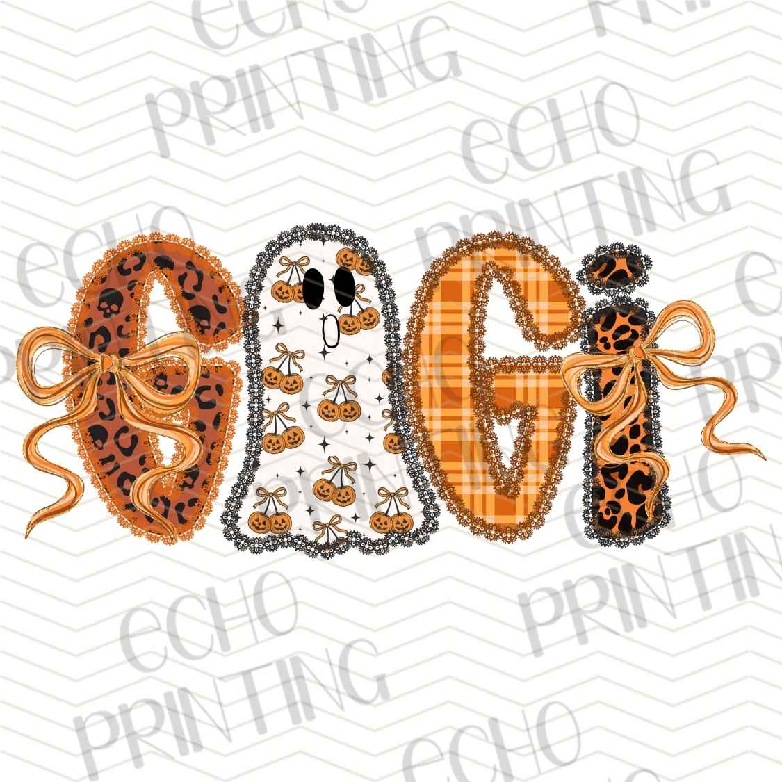 FLTK 645 - ORANGE GHOST HALLOWEEN STYLE