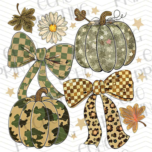 FLTK 680 - PUMPKIN BOW AUTUMN COLLAGE