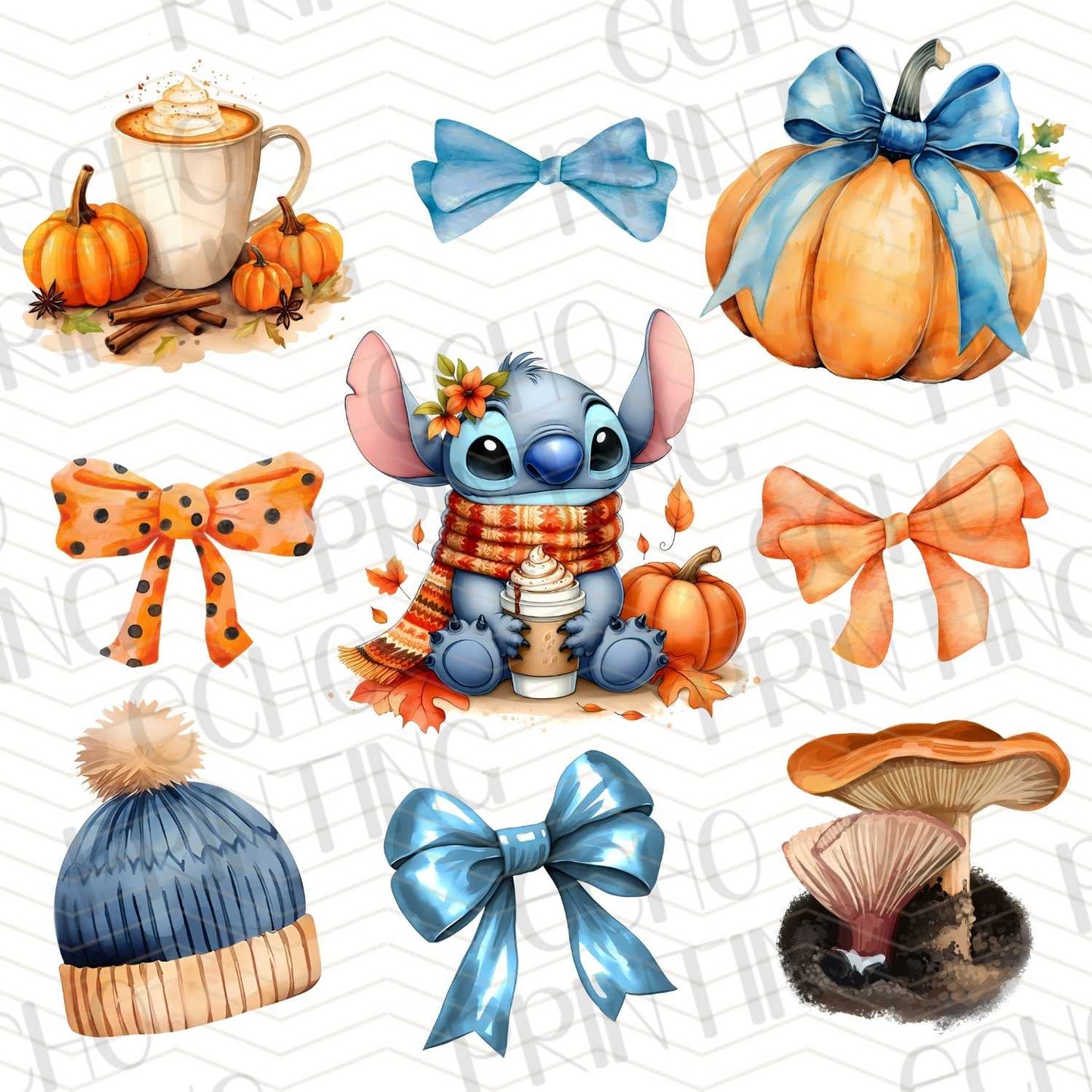 FLTK 69 – BLUE ALIEN FRIEND WITH AUTUMN SET