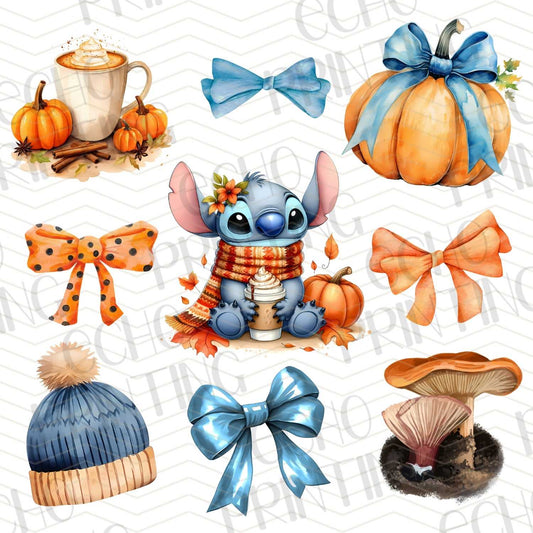 FLTK 69 – BLUE ALIEN FRIEND WITH AUTUMN SET