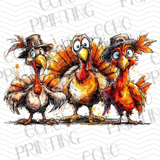 FLTK 701 - TURKEY TRIO AUTUMN STYLE