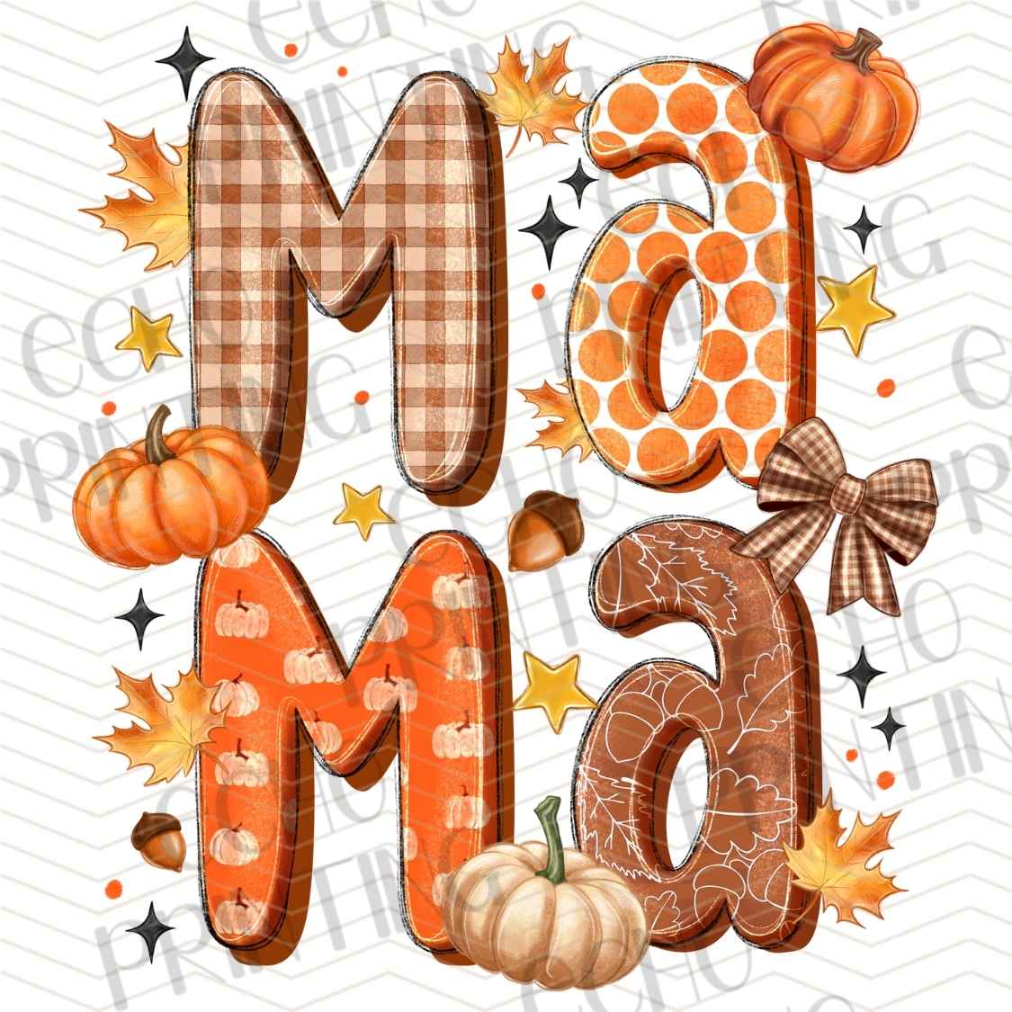 FLTK 775 - MAMA AUTUMN PATCH LETTERING