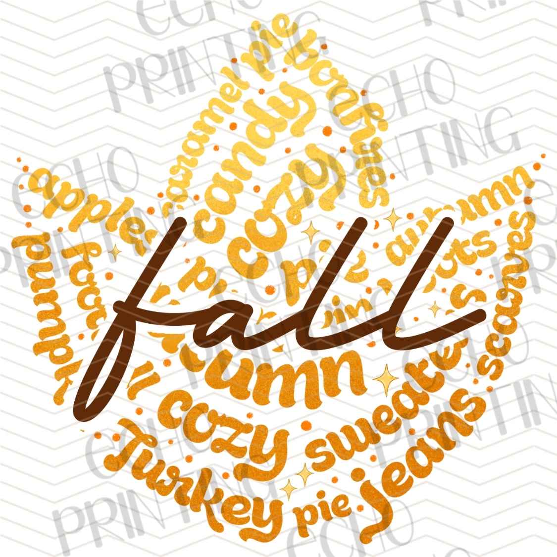 FLTK 800 - FALL WORD ART COLLAGE