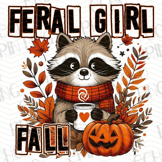 FLTK 88 – EDGY FERAL GIRL FALL RACCOON