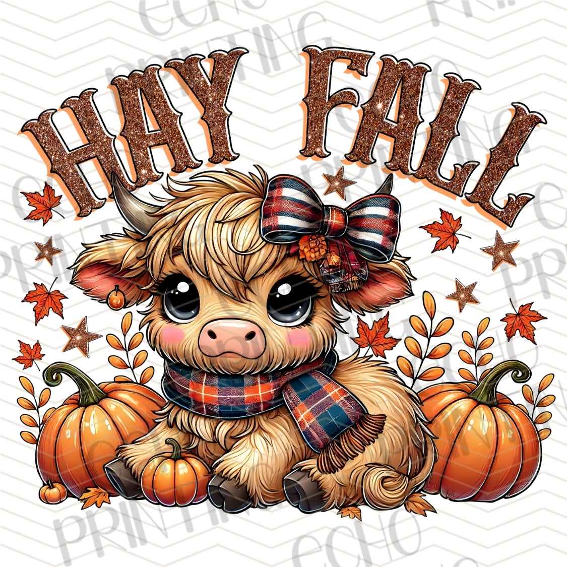 FLTK 880 - HAY FALL HIGHLAND COW