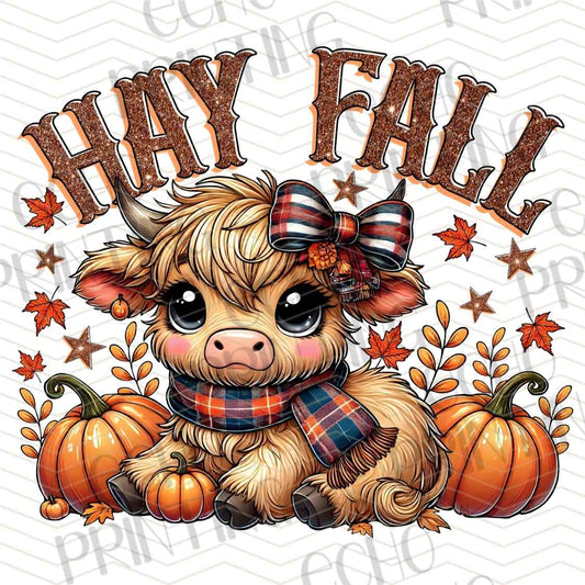 FLTK 880 - HAY FALL HIGHLAND COW