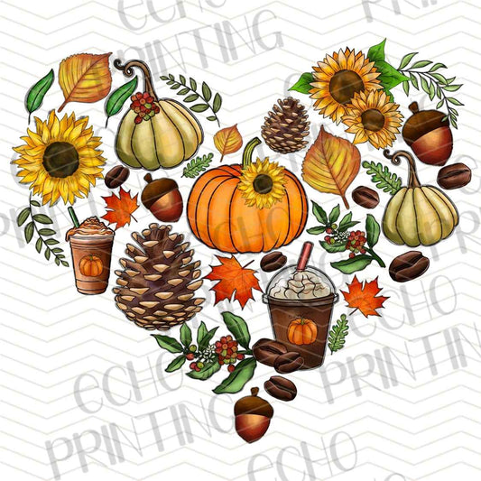 FLTK 885 - AUTUMN FLORAL HARVEST COLLAGE