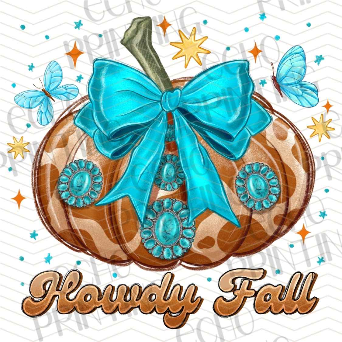 FLTK 891 - HOWDY FALL PUMPKIN BOW
