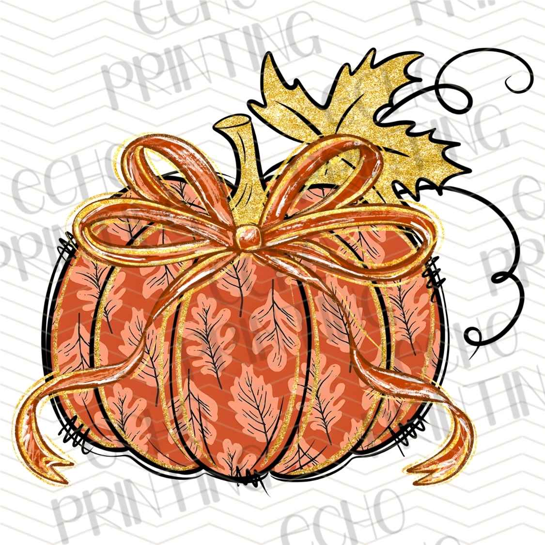 FLTK 932 - AUTUMN PUMPKIN BOW
