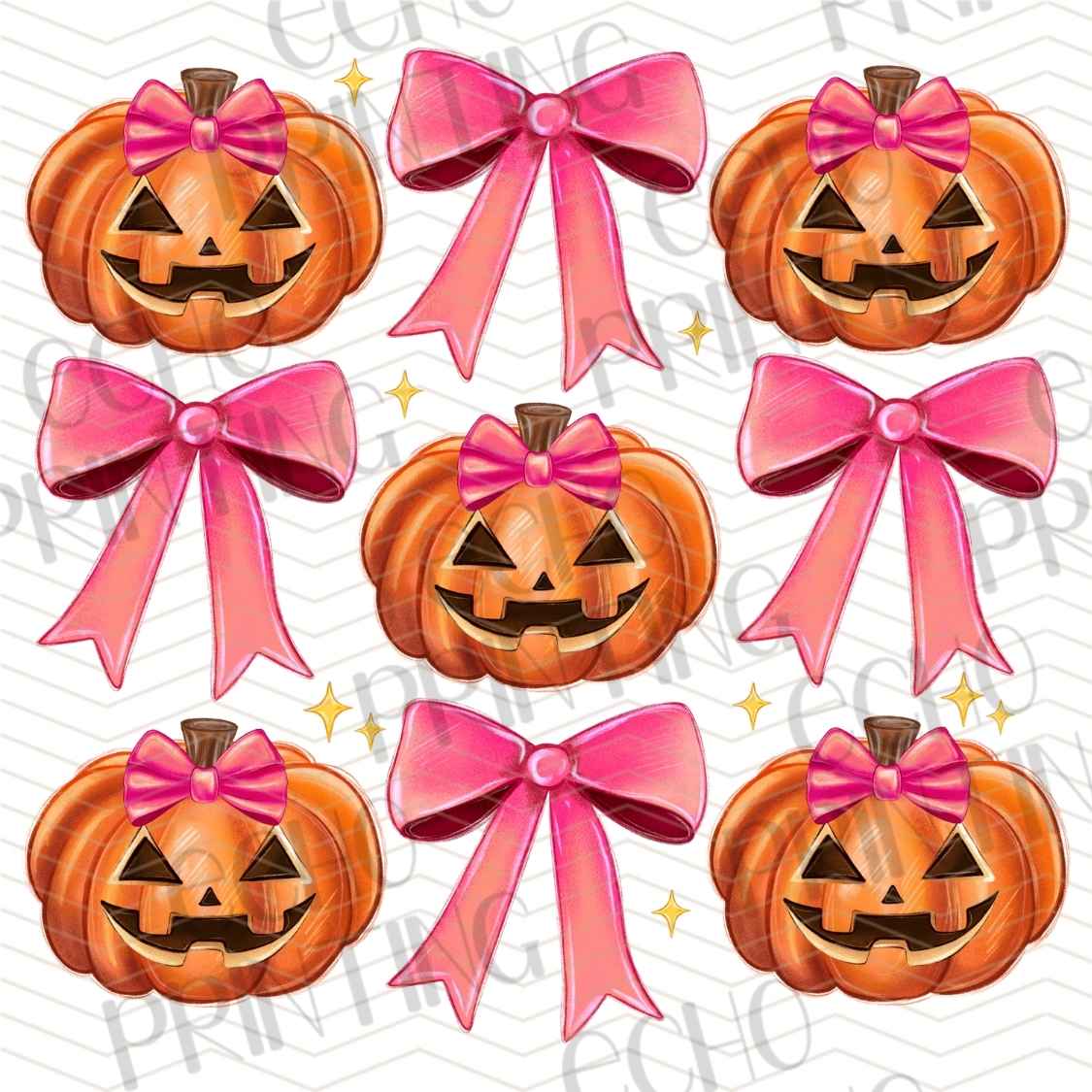 FLTK 935 - PINK BOW JACK O LANTERNS
