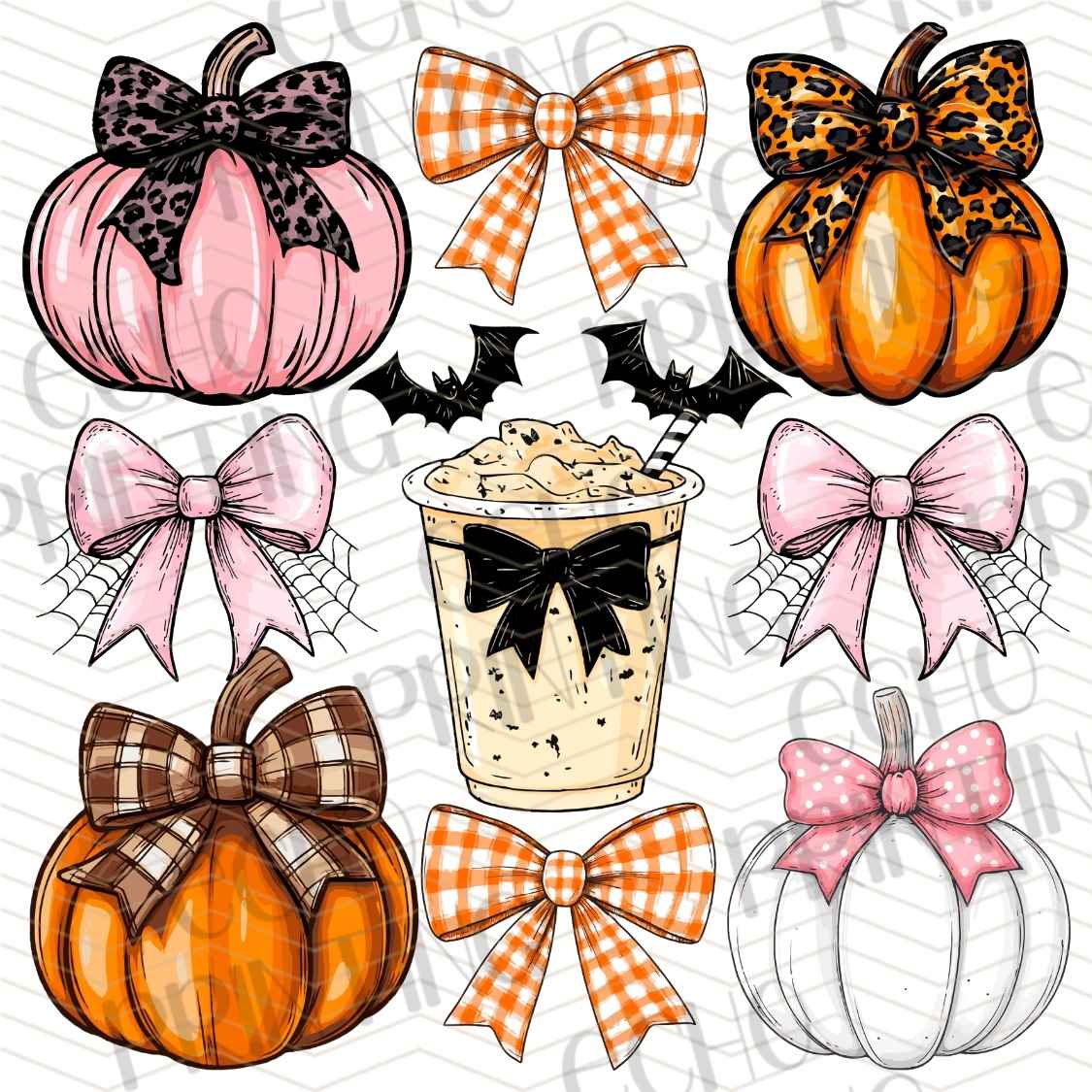 FLTK 939 - AUTUMN BOWS PUMPKIN COLLAGE