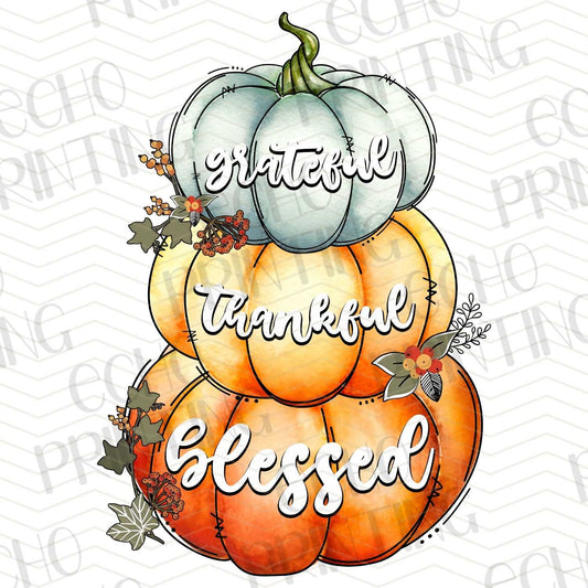 FLTK 96 – GRATEFUL THANKFUL BLESSED TRIO PUMPKIN STACK