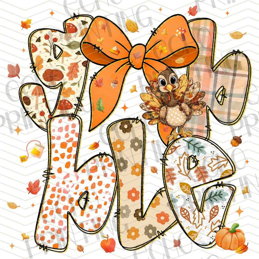 FLTK 991 - PINK AUTUMN LETTERING STYLE