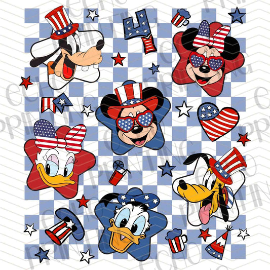 FOJC 10 - PATRIOTIC CHARACTER COLLAGE