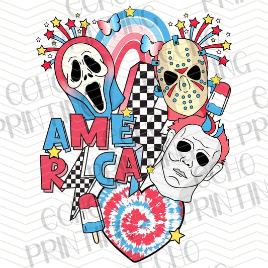 FOJC 27 - AMERICA SKULL PATRIOTIC COLLAGE