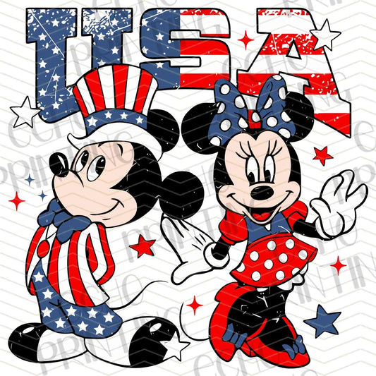 FOJC 38 - PATRIOTIC MOUSE COUPLE
