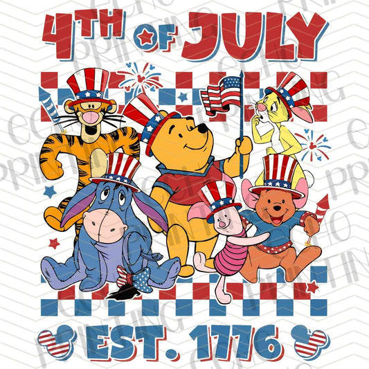 FOJC 39 - FOURTH OF JULY EST 1776 CARTOON