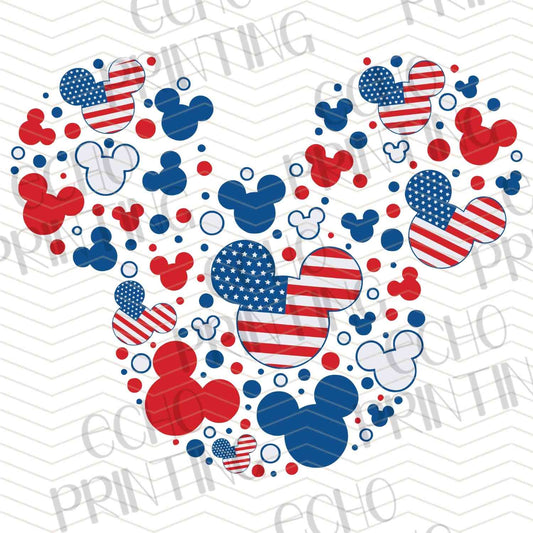 FOJC 45 - PATRIOTIC HEART COLLAGE