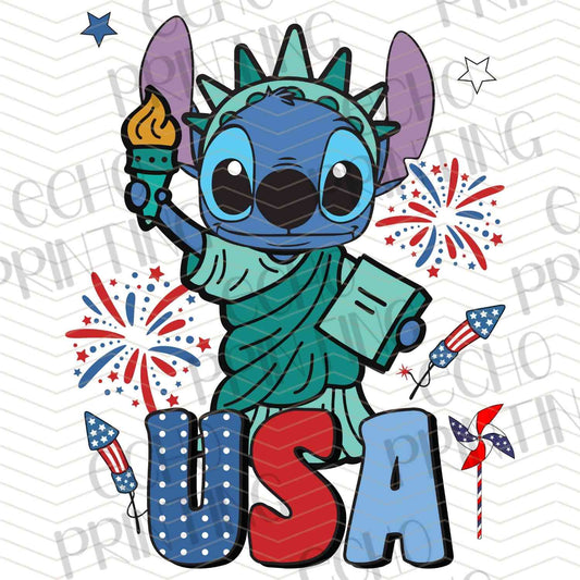 FOJC 8 - PATRIOTIC STATUE CARTOON