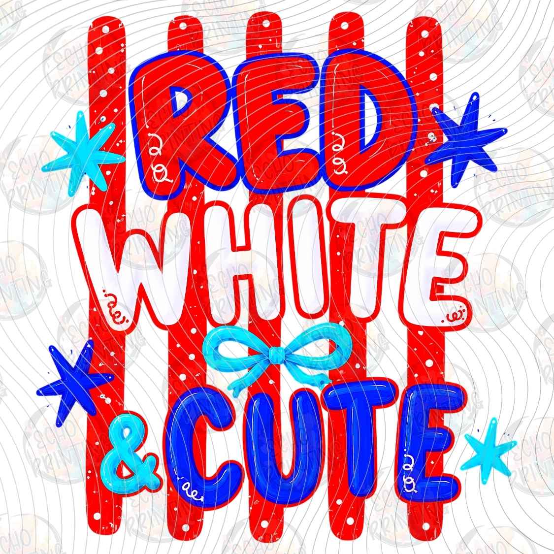 FOJG 1053 - RED WHITE AND CUTE