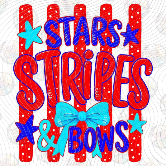 FOJG 1054 - STARS STRIPES AND BOWS