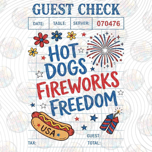 FOJG 1056 - HOT DOGS FIREWORKS FREEDOM
