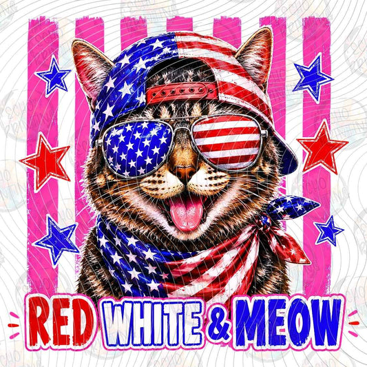 FOJG 1057 - RED WHITE AND MEOW