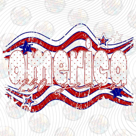 FOJG 1068 - AMERICA RETRO LETTERING