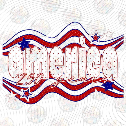 FOJG 1069 - AMERICA RETRO LETTERING