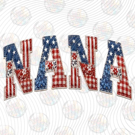 FOJG 1076 - NANA PATRIOTIC LETTERING