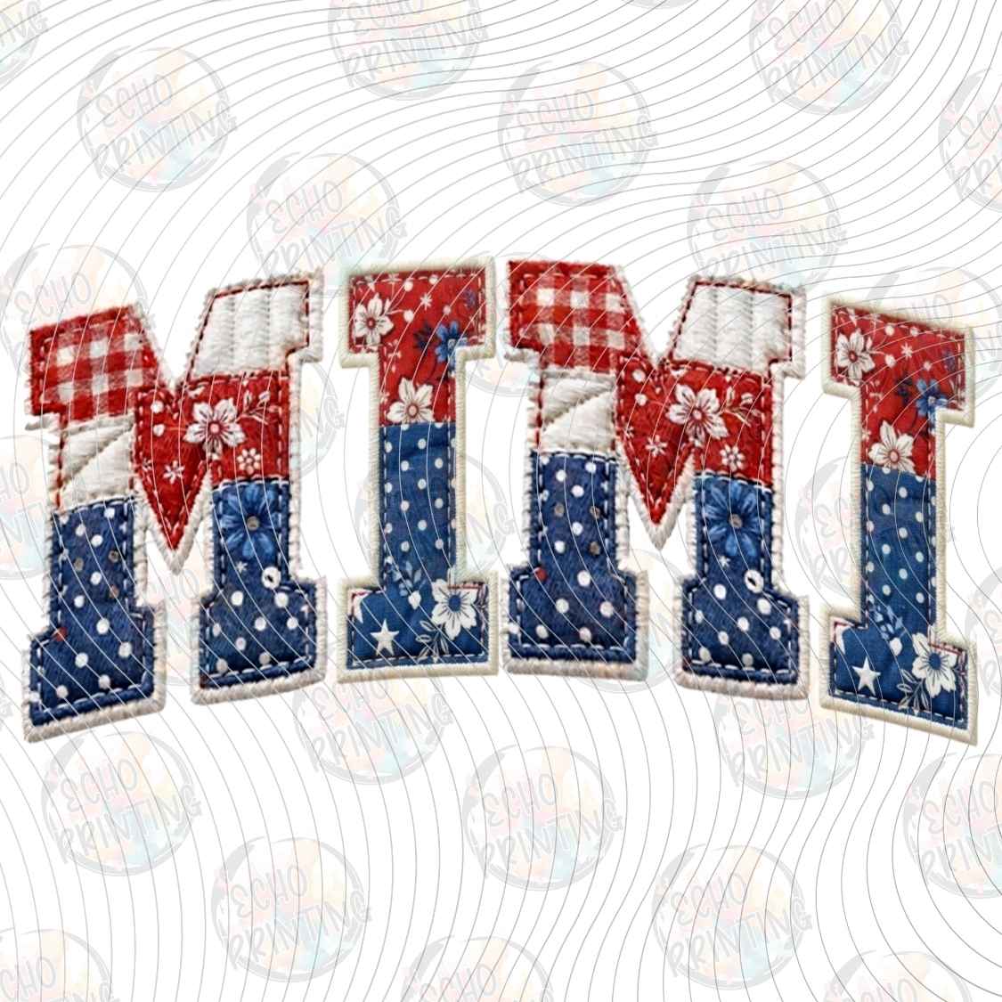 FOJG 1079 - MIMI PATRIOTIC LETTERING