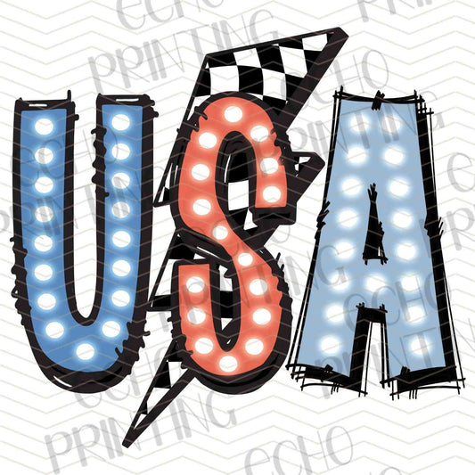 FOJG 107 - USA BOLT TYPOGRAPHY